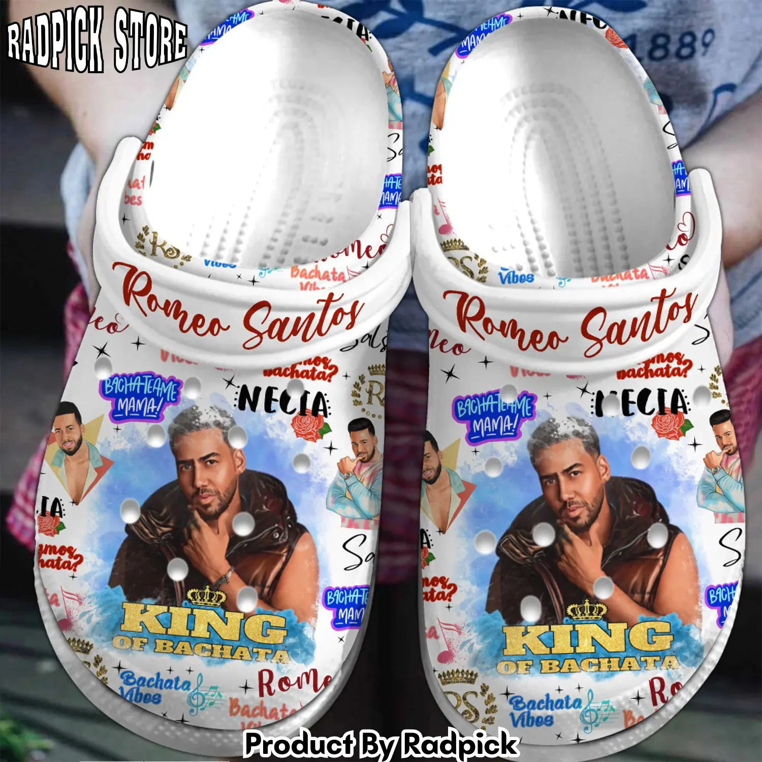 Radpick premium romeo santos music clogs shoes comfortable for men women rp6522138